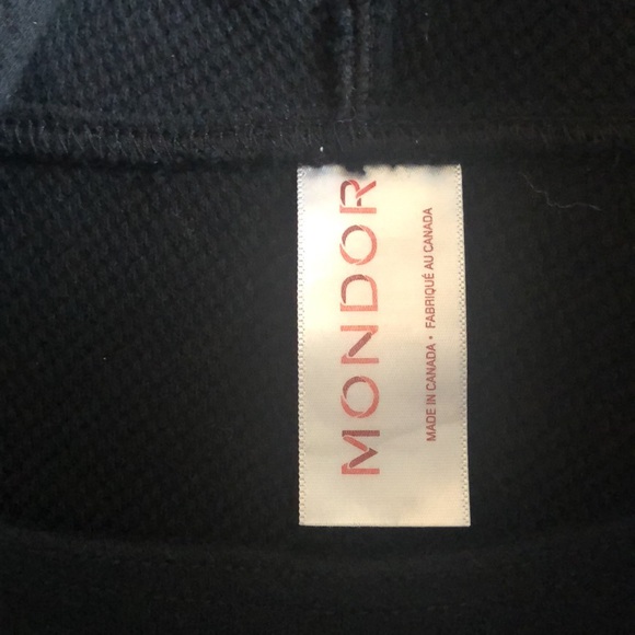 Mondor Black tunic style hoodie top - Picture 4 of 13